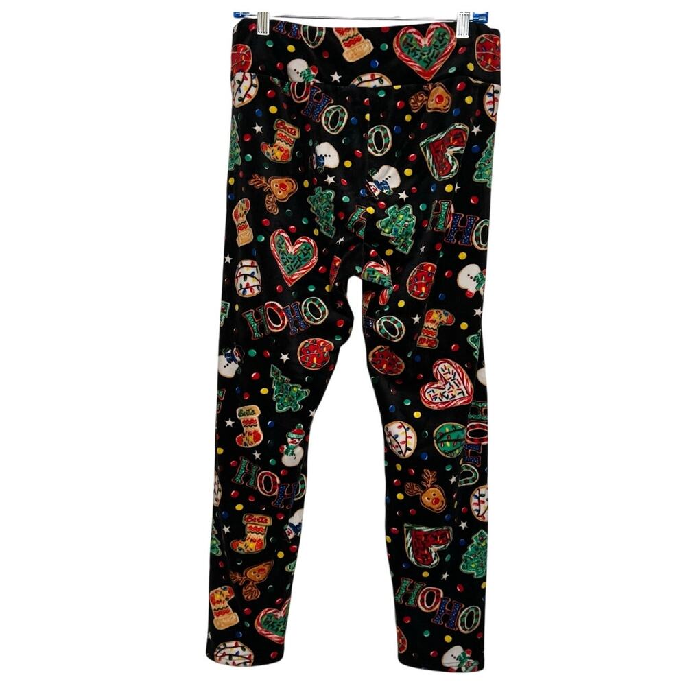 No Boundaries Junior's Black Multi-Color Christmas Lounge Pants Size XXL